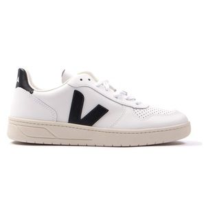 VEJA V-10 Leather Sneakers - Extra White/Black